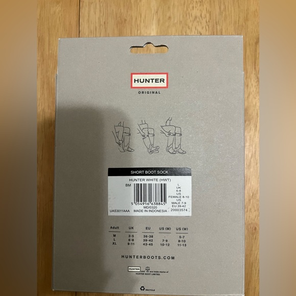 Hunter boot socks for the original short boots size large NIB - Picture 3 of 8